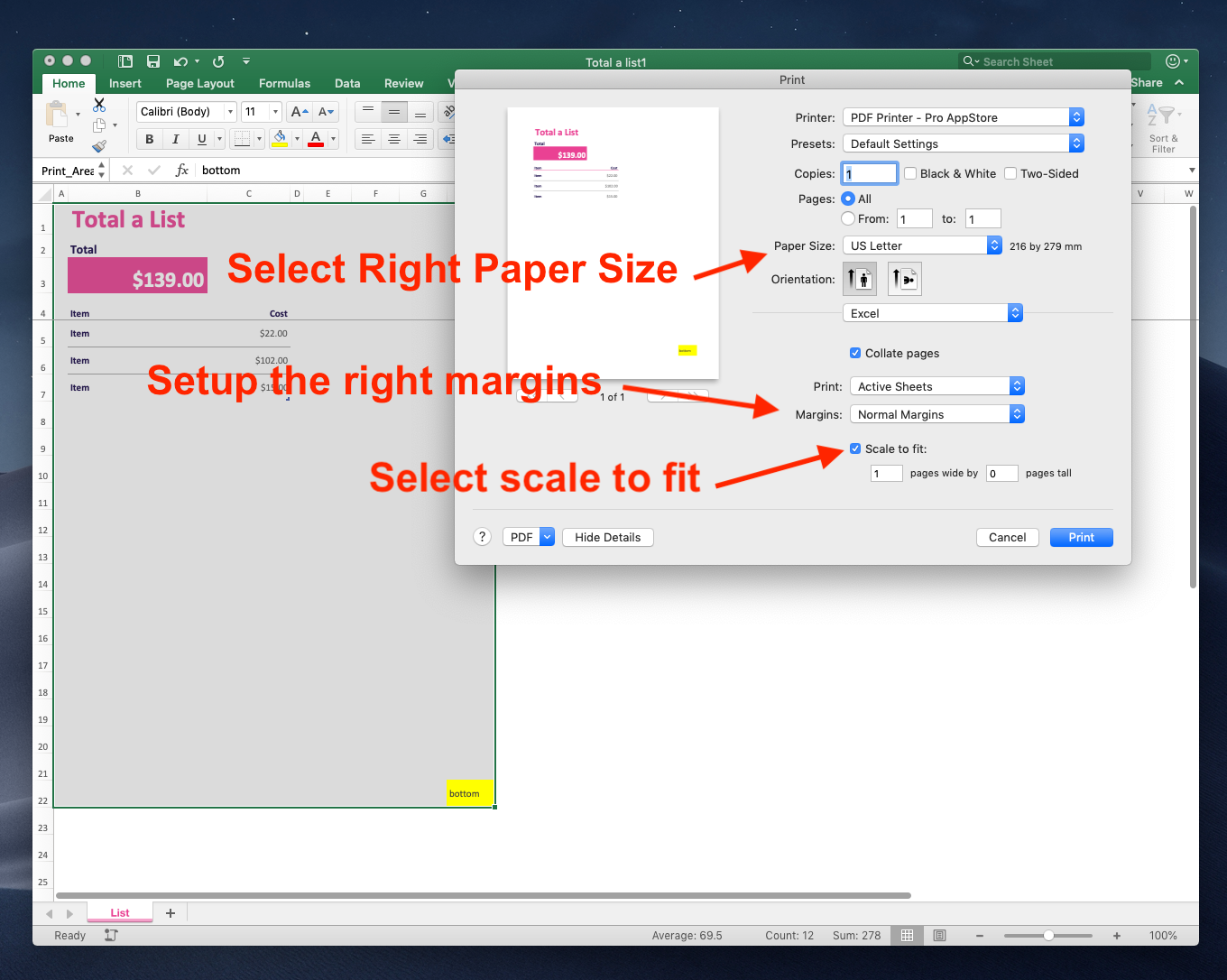 Change Print Settings In Excel Shet Loptewh