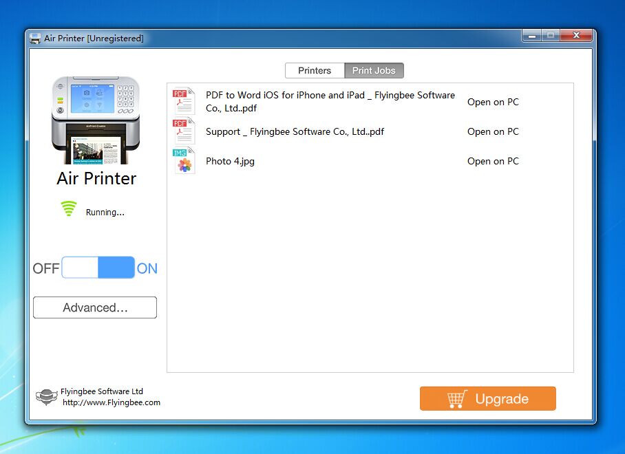 How to enable AirPrint for windows with Air Printer-step 3